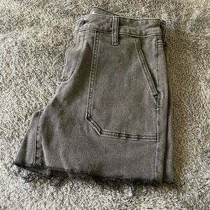 SONOMA Gray Denim Shorts with Frayed Hem